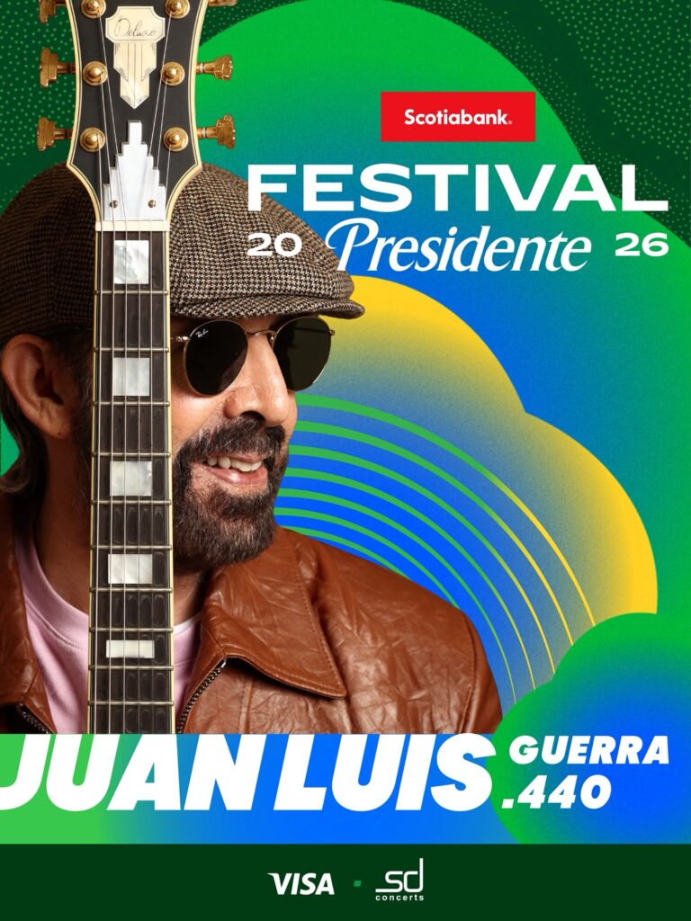 Presidente revela a Juan Luis Guerra como nuevo artista del Festival Presidente 2026